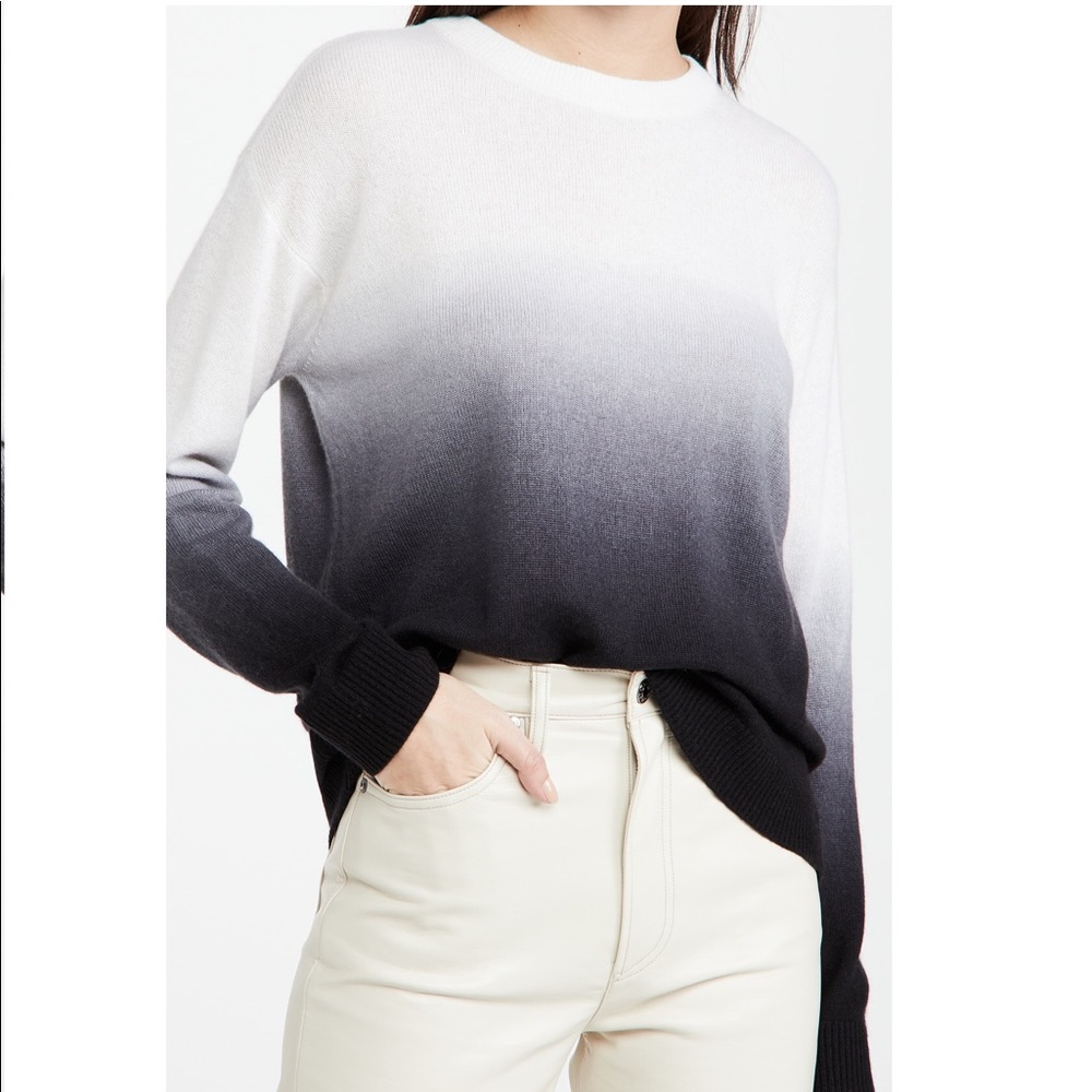 Alice+Olivia Gleeson Dip Dye Cashmere Sweater